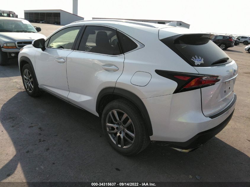 2015 LEXUS NX 200T JTJBARBZ7F2001131