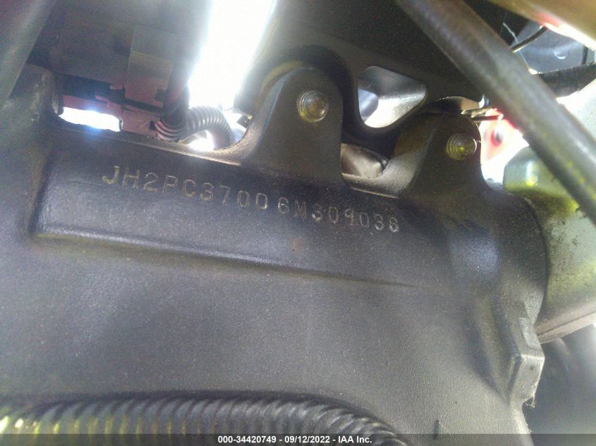 2006 HONDA CBR600 RR JH2PC37006M309036