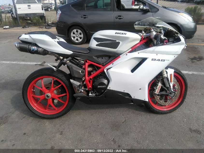 2012 DUCATI SUPERBIKE 848/848 EVO CORSE SE ZDM1XBMV4CB020394