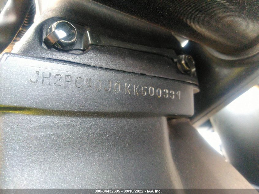 2019 HONDA CBR600 RA JH2PC40J0KK500339