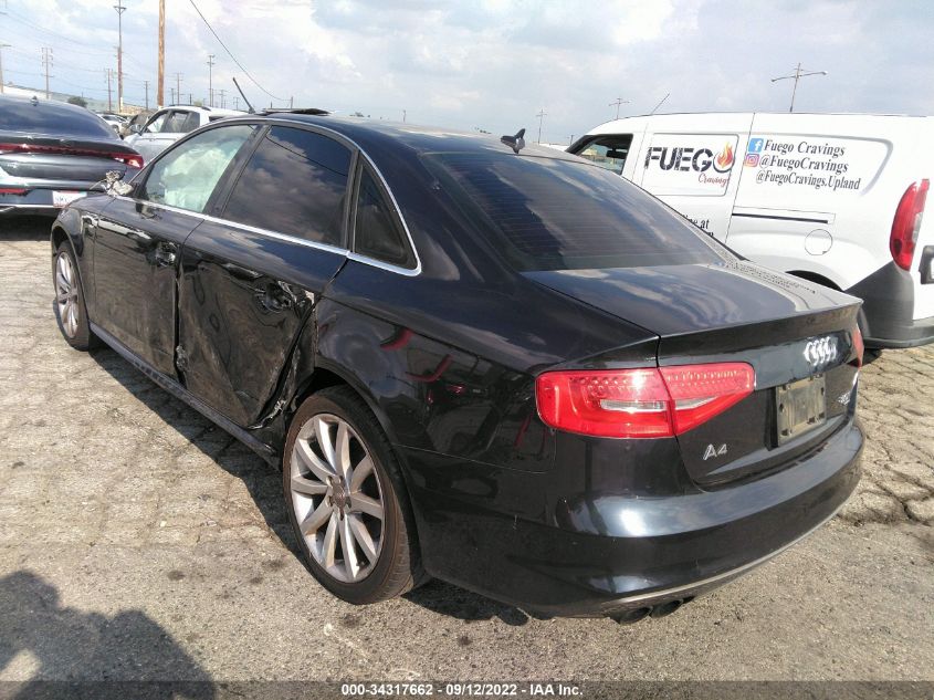 2014 AUDI A4 PREMIUM WAUBFAFLXEA065158