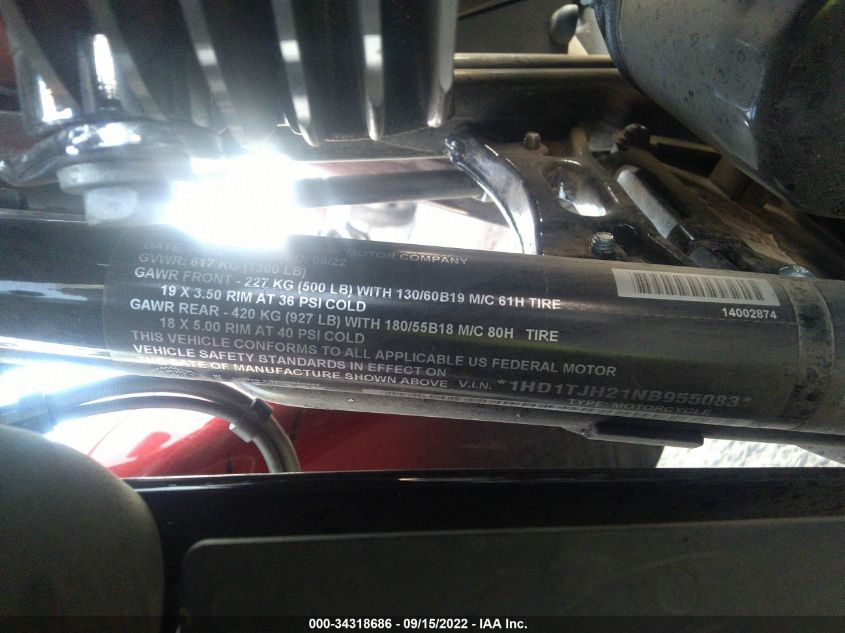 2022 HARLEY-DAVIDSON FLTRKSE 1HD1TJH21NB955083