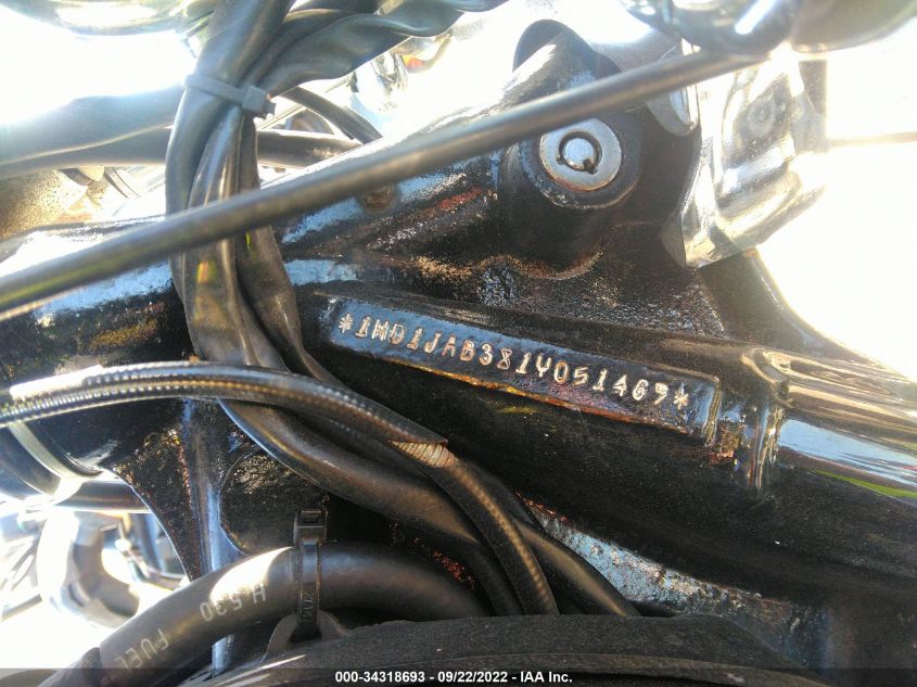 2001 HARLEY-DAVIDSON FXSTBI 1HD1JAB381Y051469