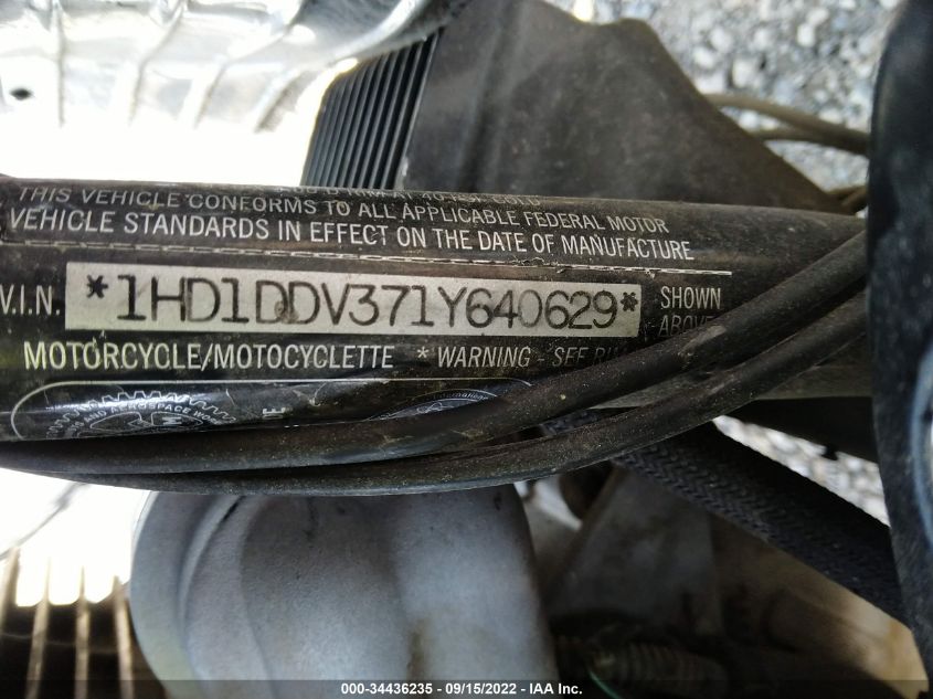 2001 HARLEY-DAVIDSON FLHT 1HD1DDV371Y640629