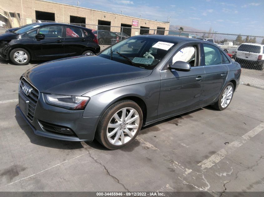 2013 AUDI A4 PREMIUM PLUS WAUEFAFL8DA110030