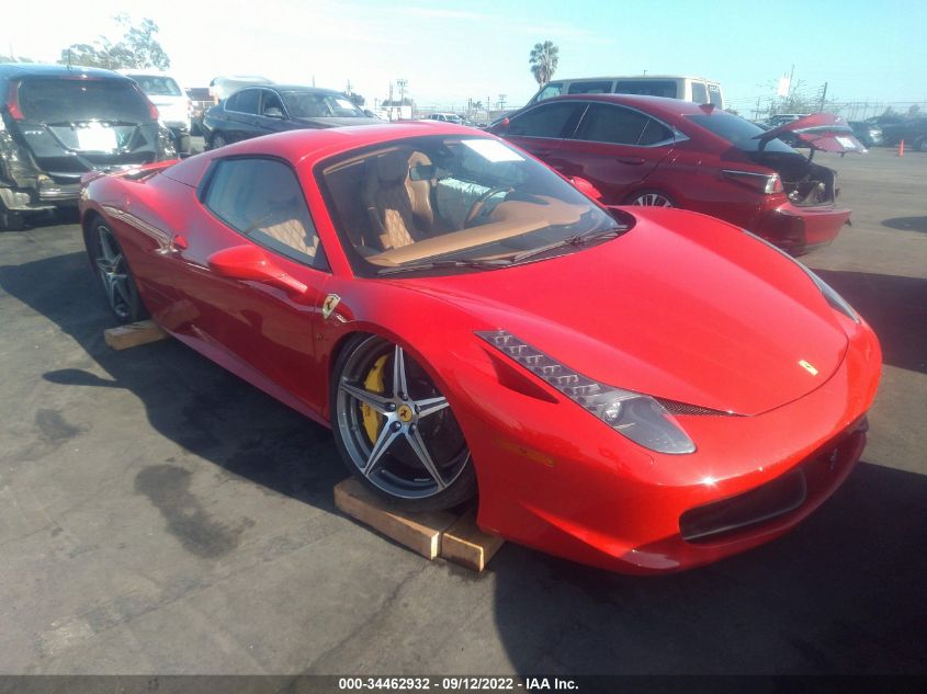 2014 FERRARI 458 ITALIA ZFF68NHA7E0202906