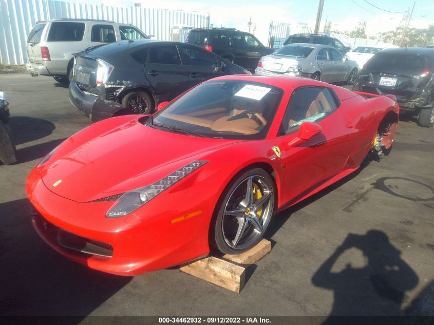 2014 FERRARI 458 ITALIA ZFF68NHA7E0202906