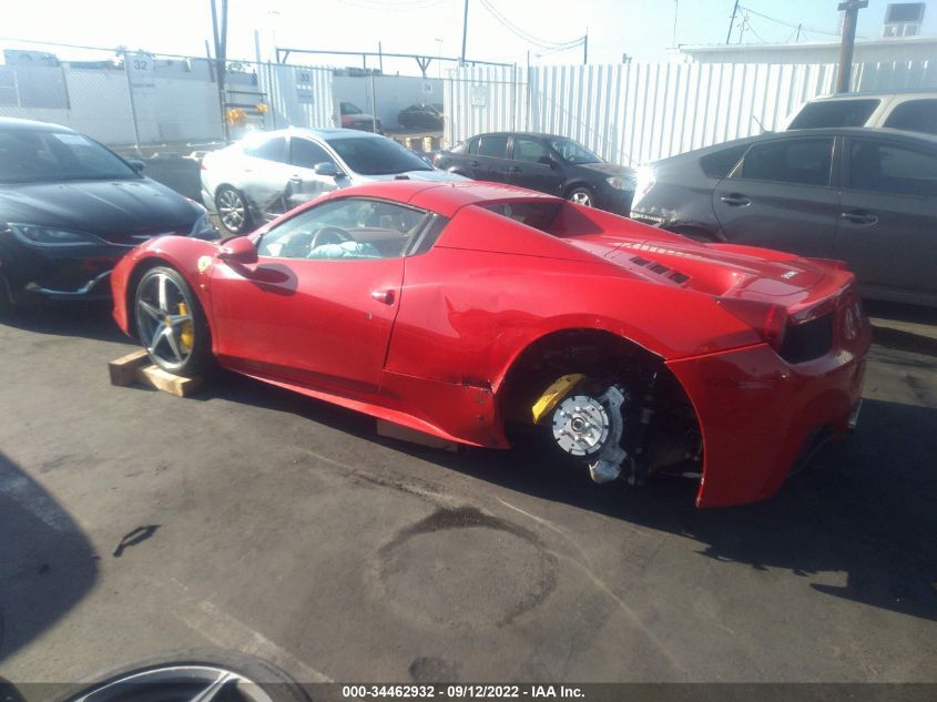 2014 FERRARI 458 ITALIA ZFF68NHA7E0202906