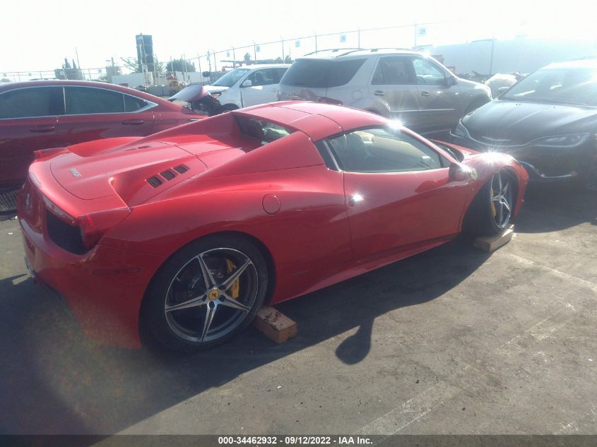 2014 FERRARI 458 ITALIA ZFF68NHA7E0202906