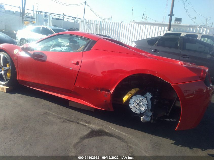 2014 FERRARI 458 ITALIA ZFF68NHA7E0202906
