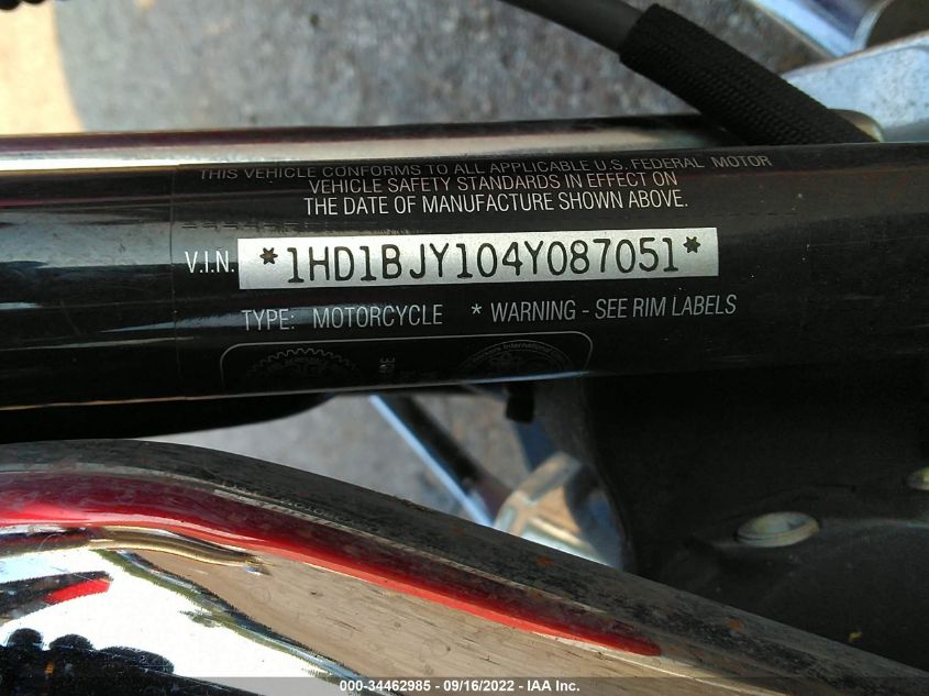2004 HARLEY-DAVIDSON FLSTC 1HD1BJY104Y087051
