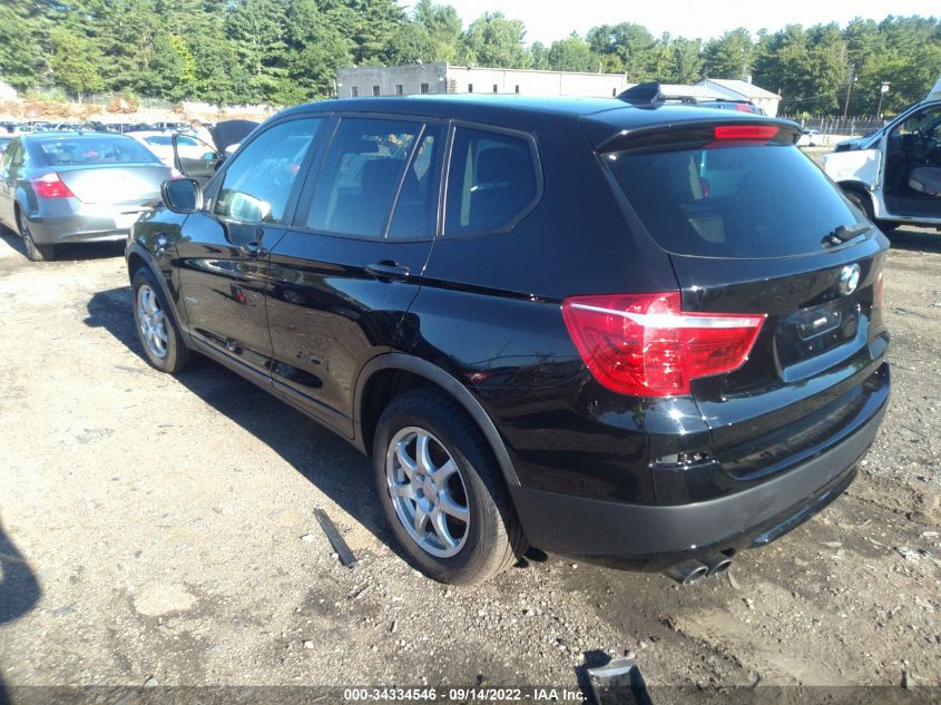 2013 BMW X3 XDRIVE28I - 5UXWX9C54D0A29591