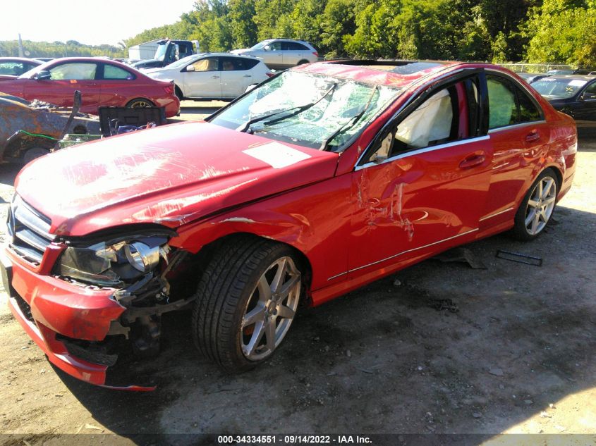 2014 MERCEDES-BENZ C-CLASS C 300 WDDGF8AB7EA967093