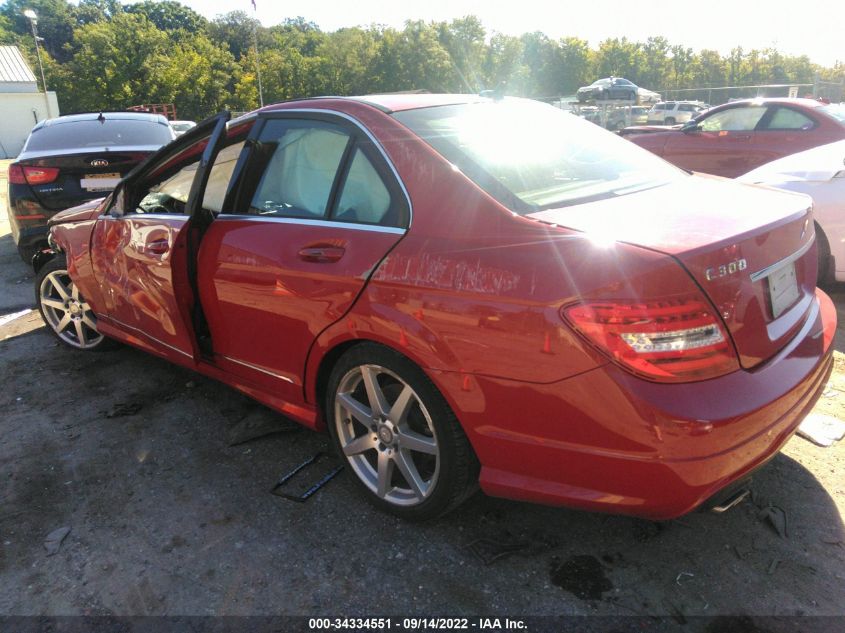 2014 MERCEDES-BENZ C-CLASS C 300 WDDGF8AB7EA967093