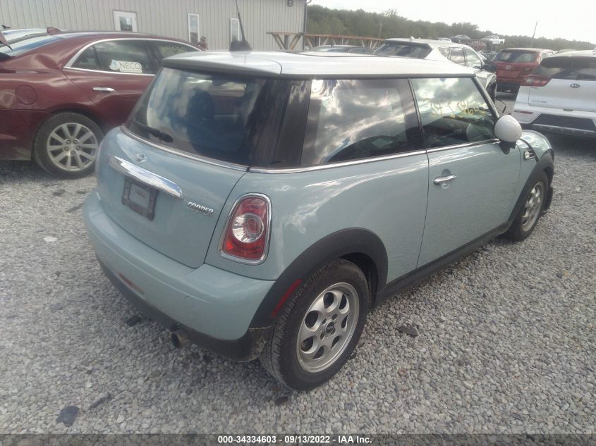 2013 MINI COOPER HARDTOP WMWSU3C5XDT690363