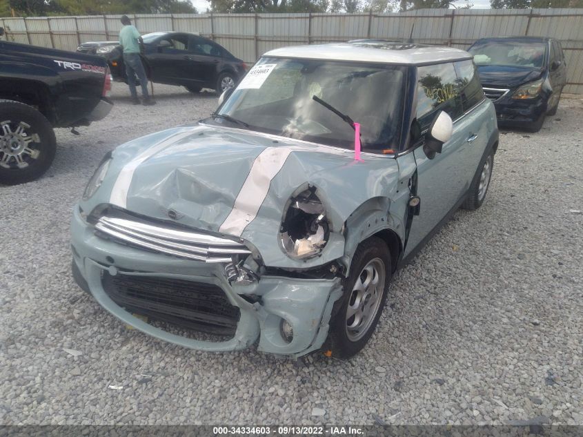 2013 MINI COOPER HARDTOP WMWSU3C5XDT690363