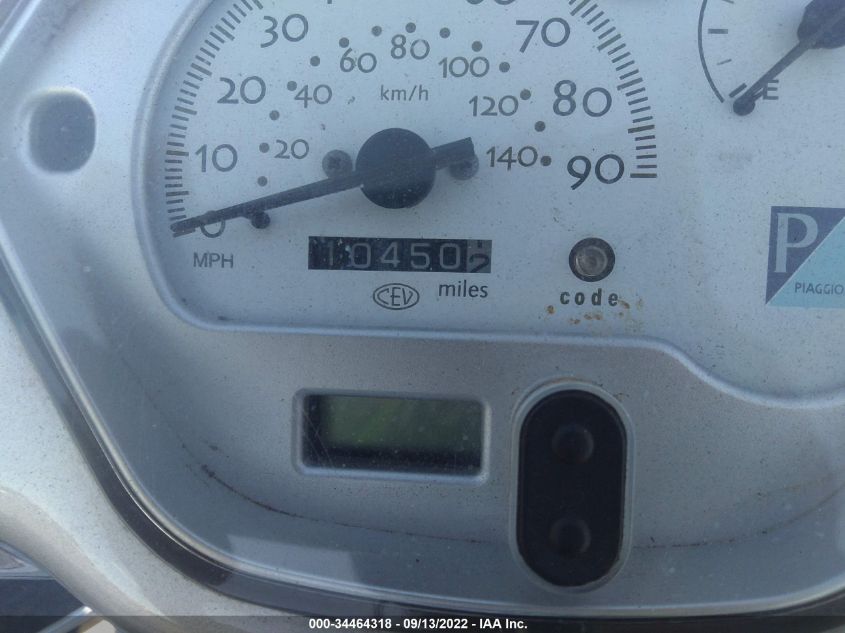 2006 VESPA LX 150 ZAPM448F665005168