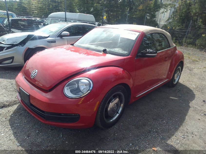 2013 VOLKSWAGEN BEETLE CONVERTIBLE 2.5L 3VW5P7AT4DM800397