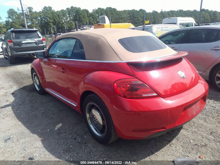 2013 VOLKSWAGEN BEETLE CONVERTIBLE 2.5L 3VW5P7AT4DM800397
