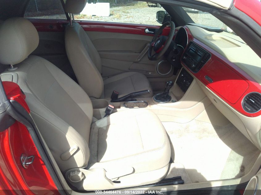 2013 VOLKSWAGEN BEETLE CONVERTIBLE 2.5L 3VW5P7AT4DM800397