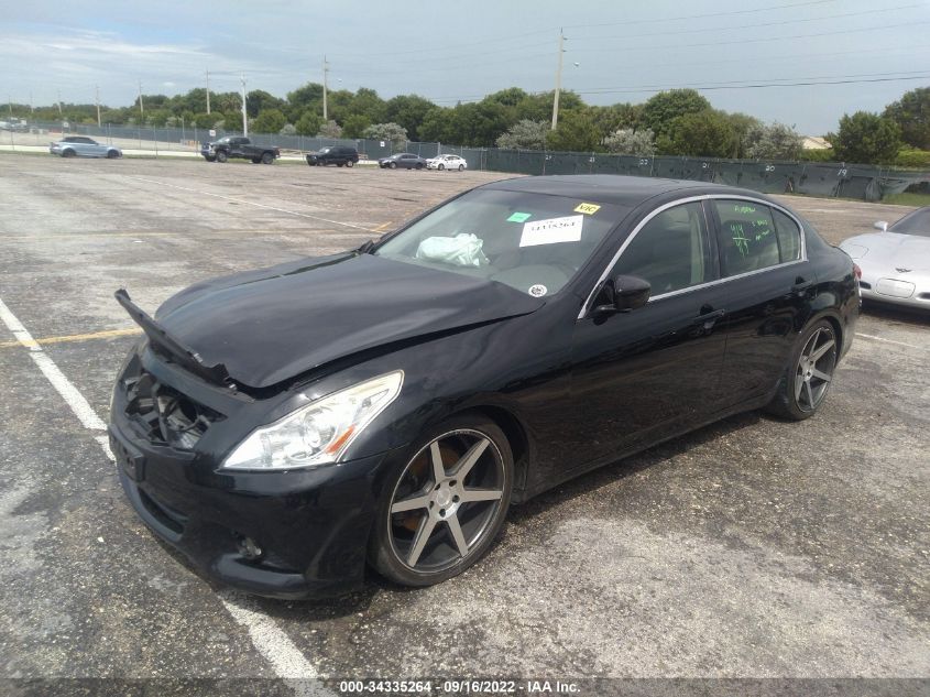 2013 INFINITI G37 SEDAN X JN1CV6AR9DM769533