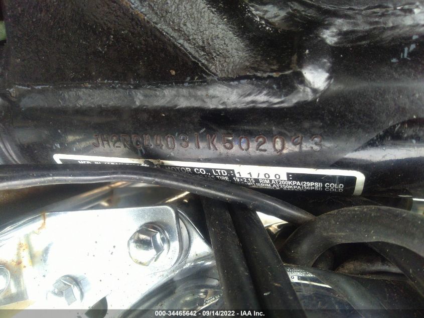 2001 HONDA VT750 DC JH2RC44031K502093