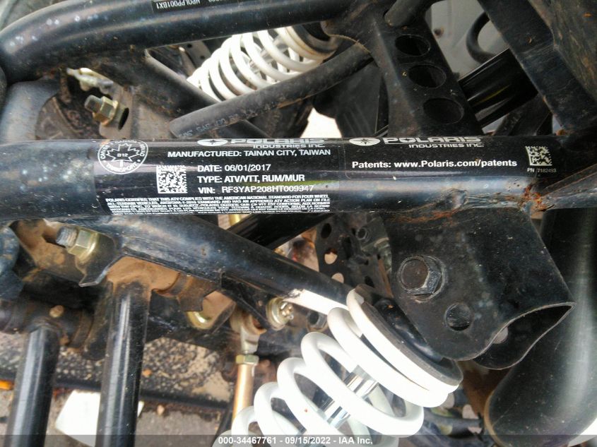 2017 POLARIS PHOENIX 200 RF3YAP208HT009947