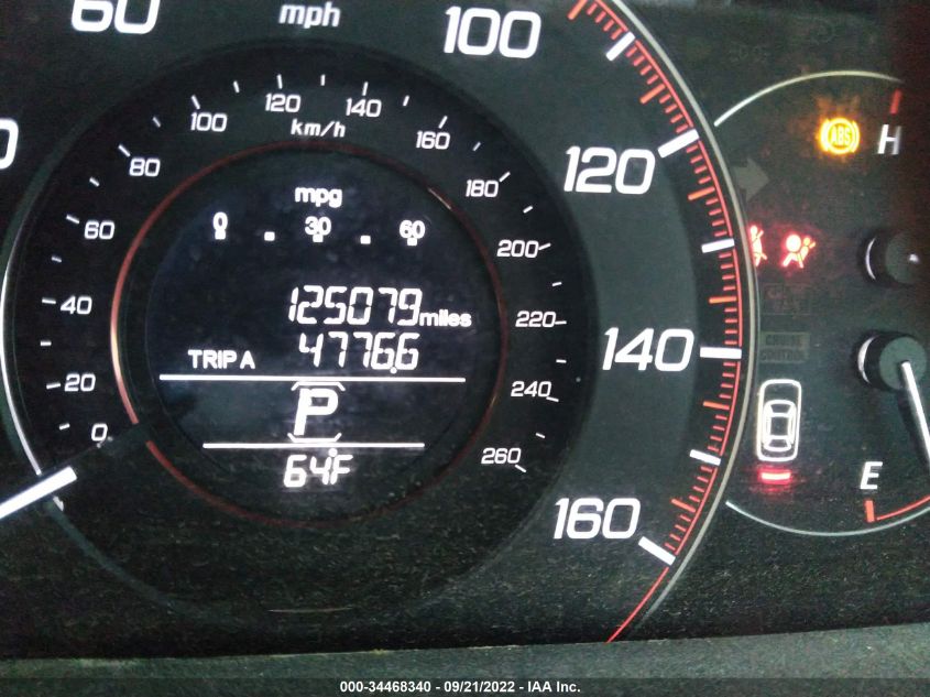 2013 HONDA ACCORD CPE EX-L 1HGCT1B8XDA001171