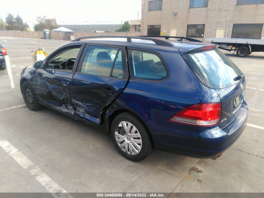2013 VOLKSWAGEN JETTA SPORTWAGEN S 3VWPP7AJ9DM663707