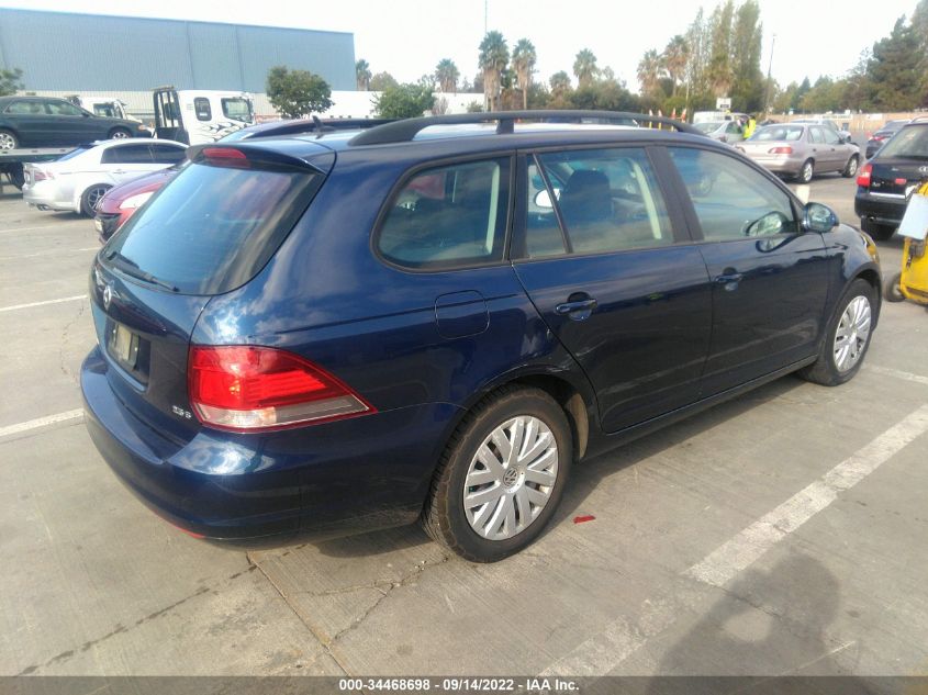 2013 VOLKSWAGEN JETTA SPORTWAGEN S 3VWPP7AJ9DM663707