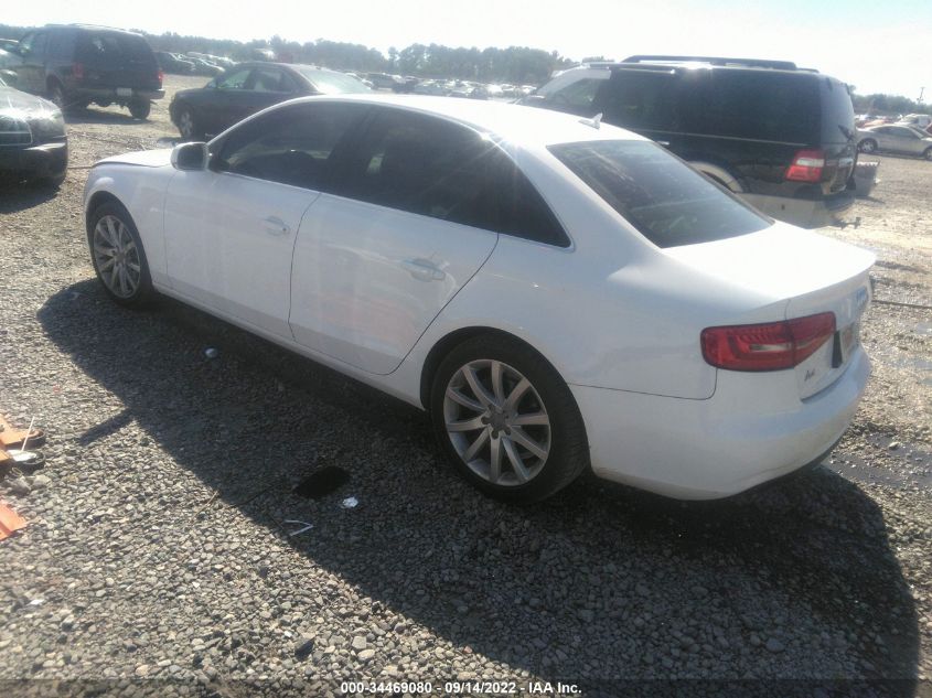 2013 AUDI A4 PREMIUM WAUAFAFL0DN049750
