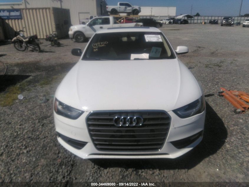 2013 AUDI A4 PREMIUM WAUAFAFL0DN049750