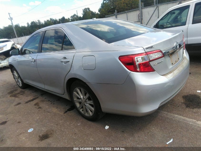 2013 TOYOTA CAMRY HYBRID XLE 4T1BD1FK7DU079298