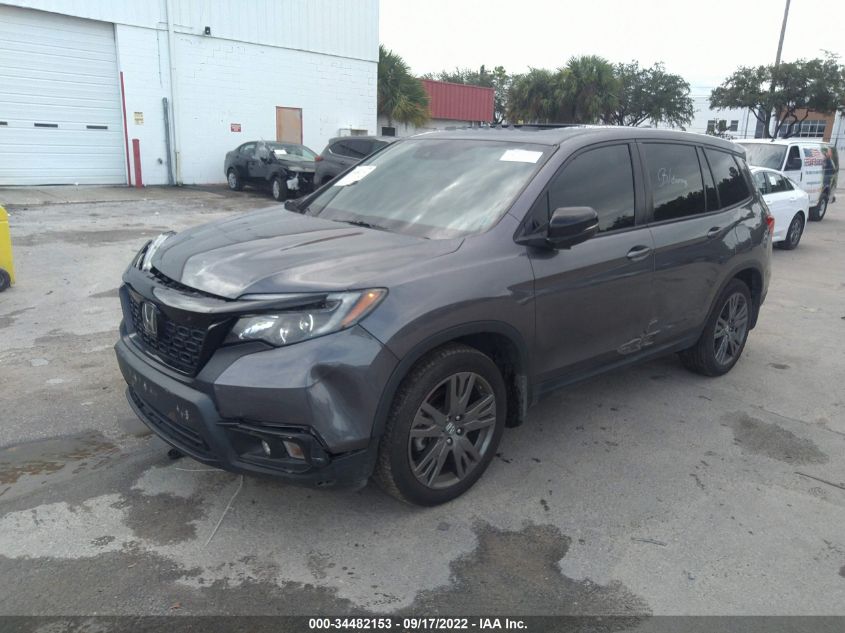 2021 HONDA PASSPORT EX-L 5FNYF7H56MB000683