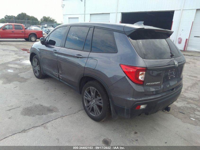 2021 HONDA PASSPORT EX-L 5FNYF7H56MB000683