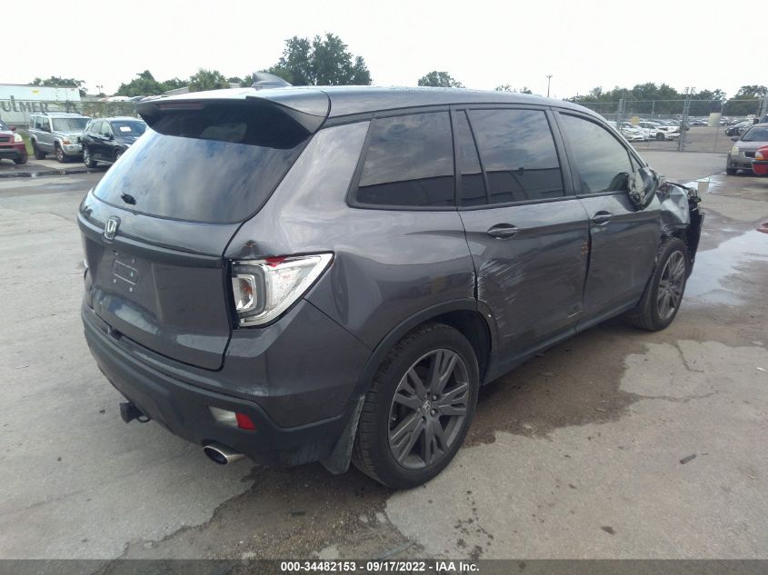 2021 HONDA PASSPORT EX-L 5FNYF7H56MB000683