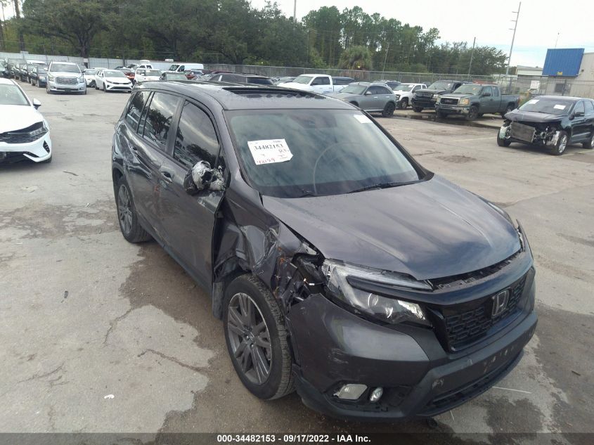 2021 HONDA PASSPORT EX-L 5FNYF7H56MB000683