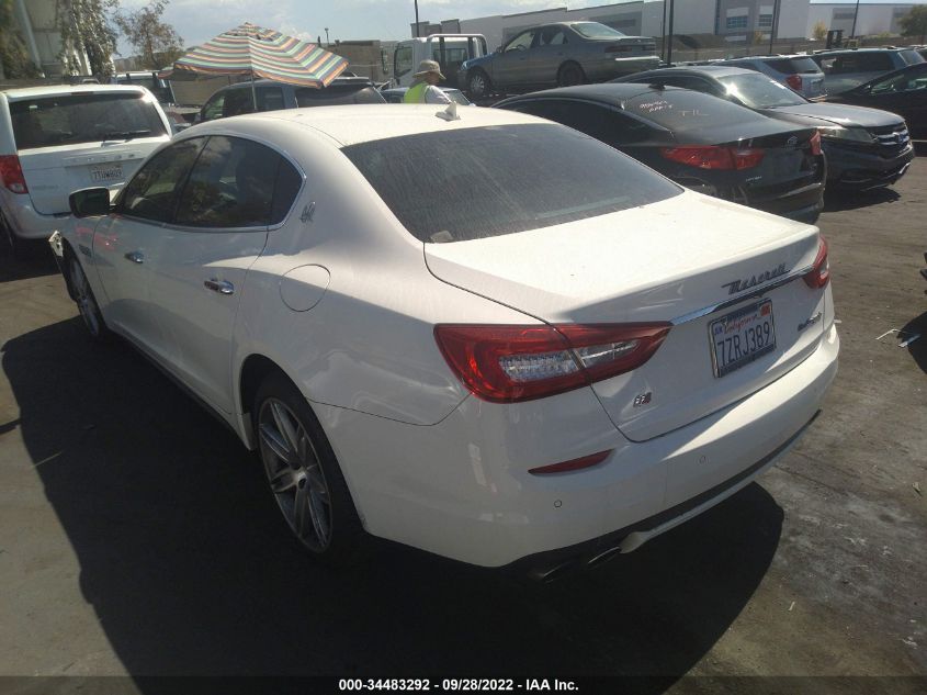 2014 MASERATI QUATTROPORTE S Q4 ZAM56RRA6E1110214