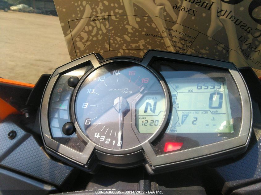 2020 KAWASAKI ZX636 K JKBZXJH17LA005321
