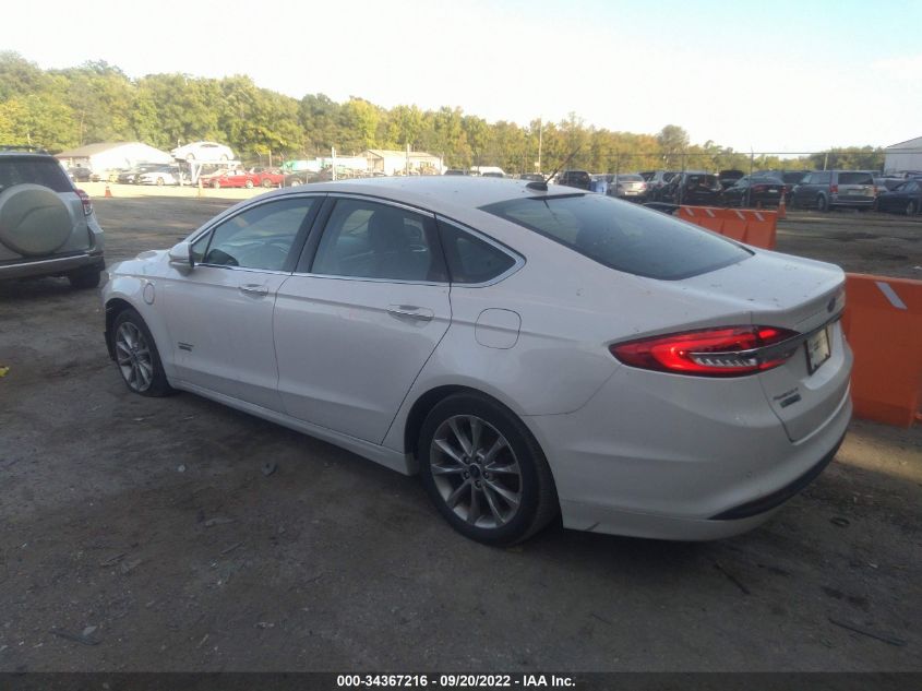 2017 FORD FUSION ENERGI SE 3FA6P0PU8HR231373