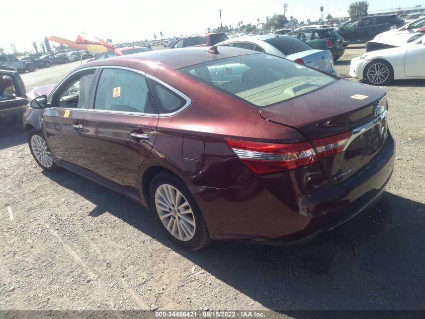 2014 TOYOTA AVALON HYBRID LIMITED/XLE TOURING 4T1BD1EB5EU028322
