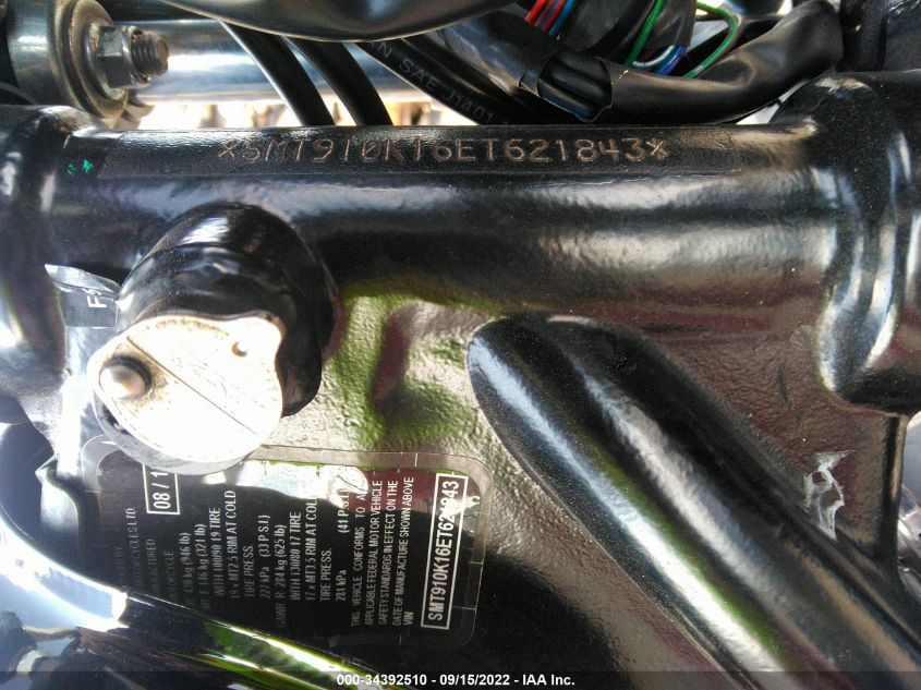 2014 TRIUMPH MOTORCYCLE BONNEVILLE T100 SMT910K16ET621843