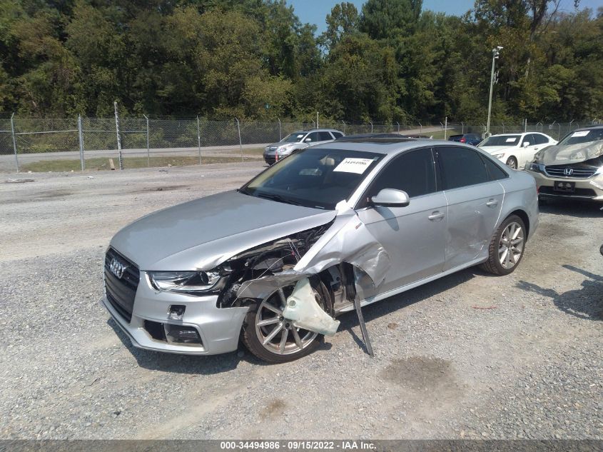 2014 AUDI A4 PREMIUM PLUS WAUFFAFL2EA066936