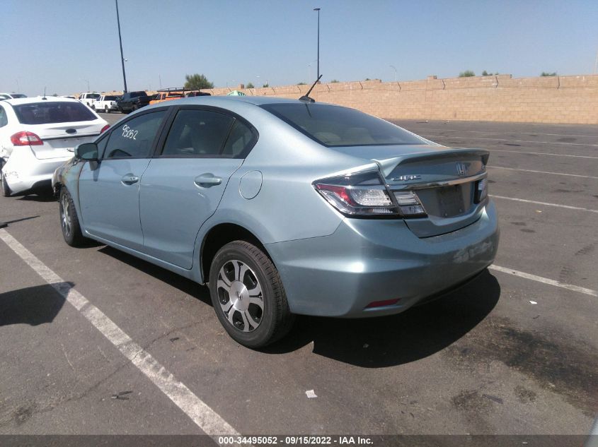2015 HONDA CIVIC HYBRID 19XFB4F23FE200309