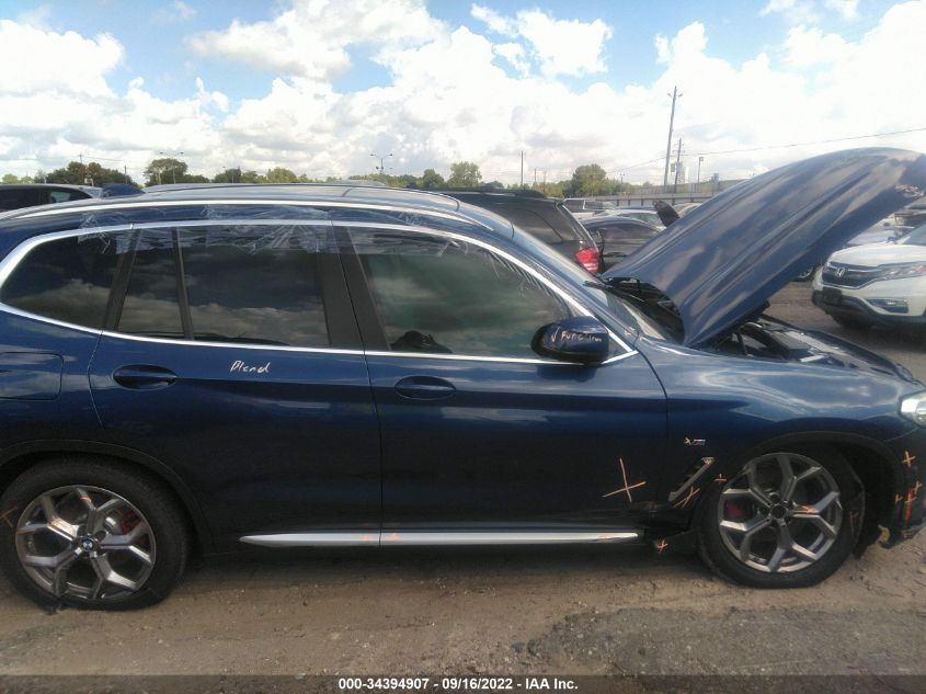 VIN: 5UX43DP09N9J98097 2022 BMW X3 SDRIVE30I