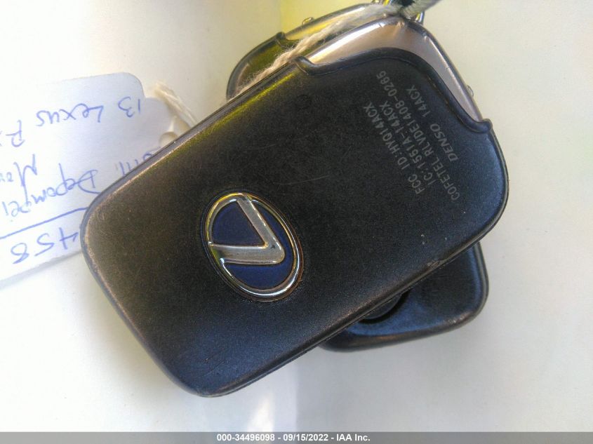 2013 LEXUS RX 450H JTJZB1BA8D2411716