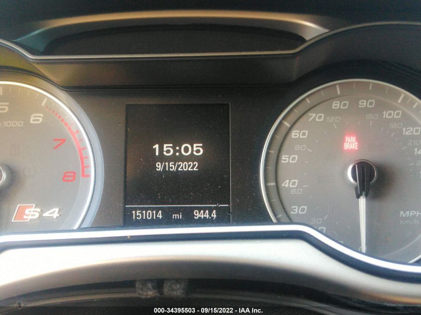 2014 AUDI S4 PREMIUM PLUS WAUDGAFL0EA119797