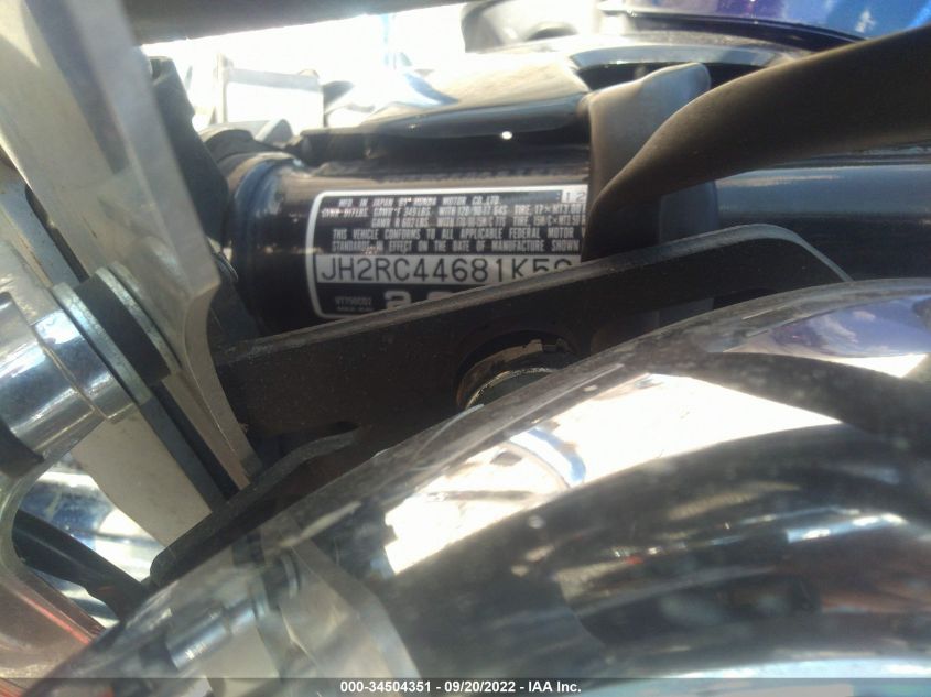 2001 HONDA VT750 CD2 JH2RC44681K501445
