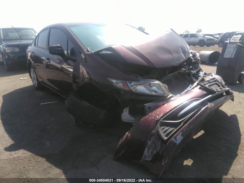 2013 HONDA CIVIC SDN LX 19XFB2F58DE222933