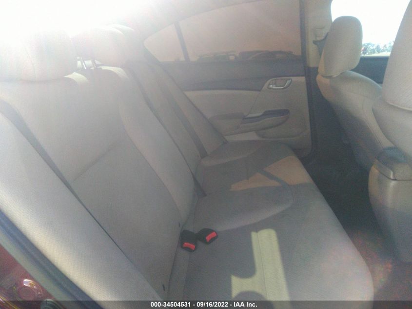 2013 HONDA CIVIC SDN LX 19XFB2F58DE222933